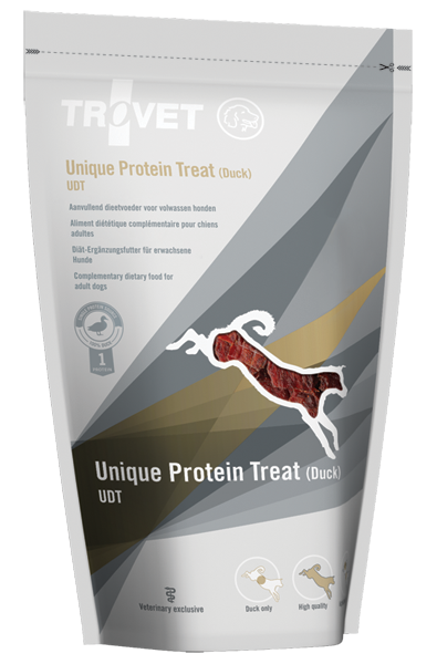 Trovet Unique Protein Treat UDT Duck 125g jutalomfalat – 1. kép