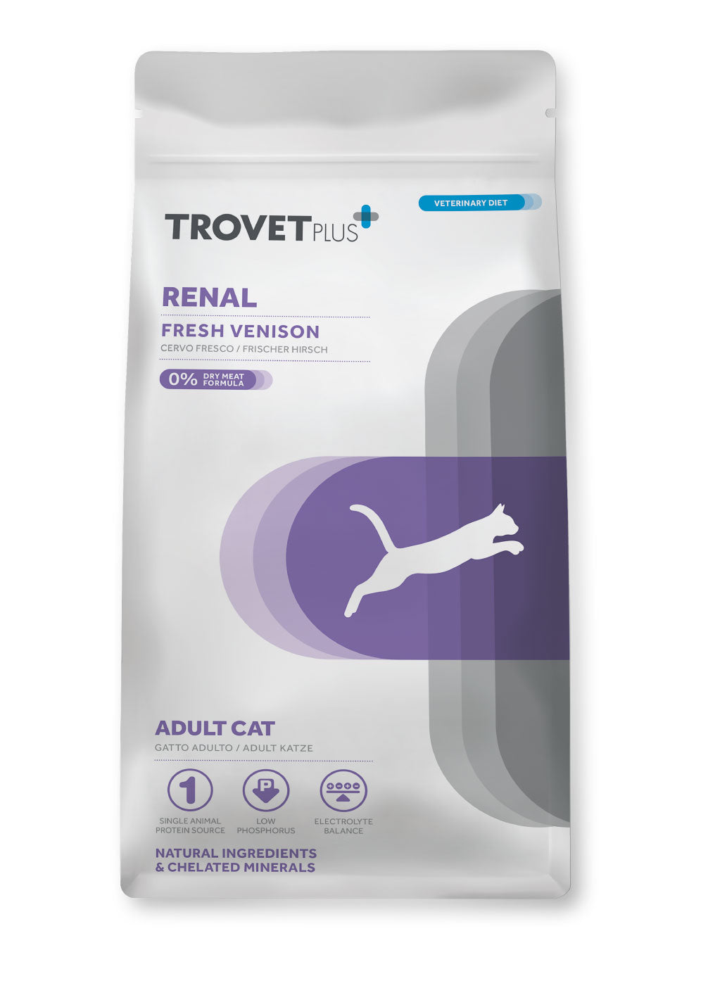 TrovetPlus Renal CAT Adult Venison 1,2 kg – 1. kép
