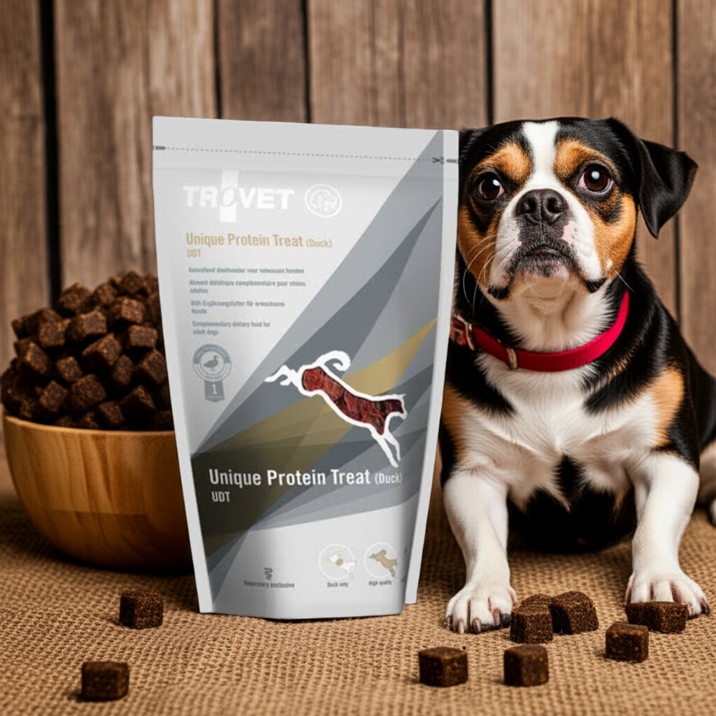 Trovet Unique Protein Treat UDT Duck 125g jutalomfalat – 2. kép