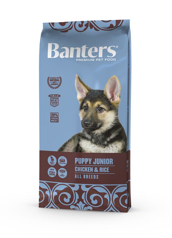 Visan Banters Dog Puppy Junior Chicken and Rice 15kg – 1. kép