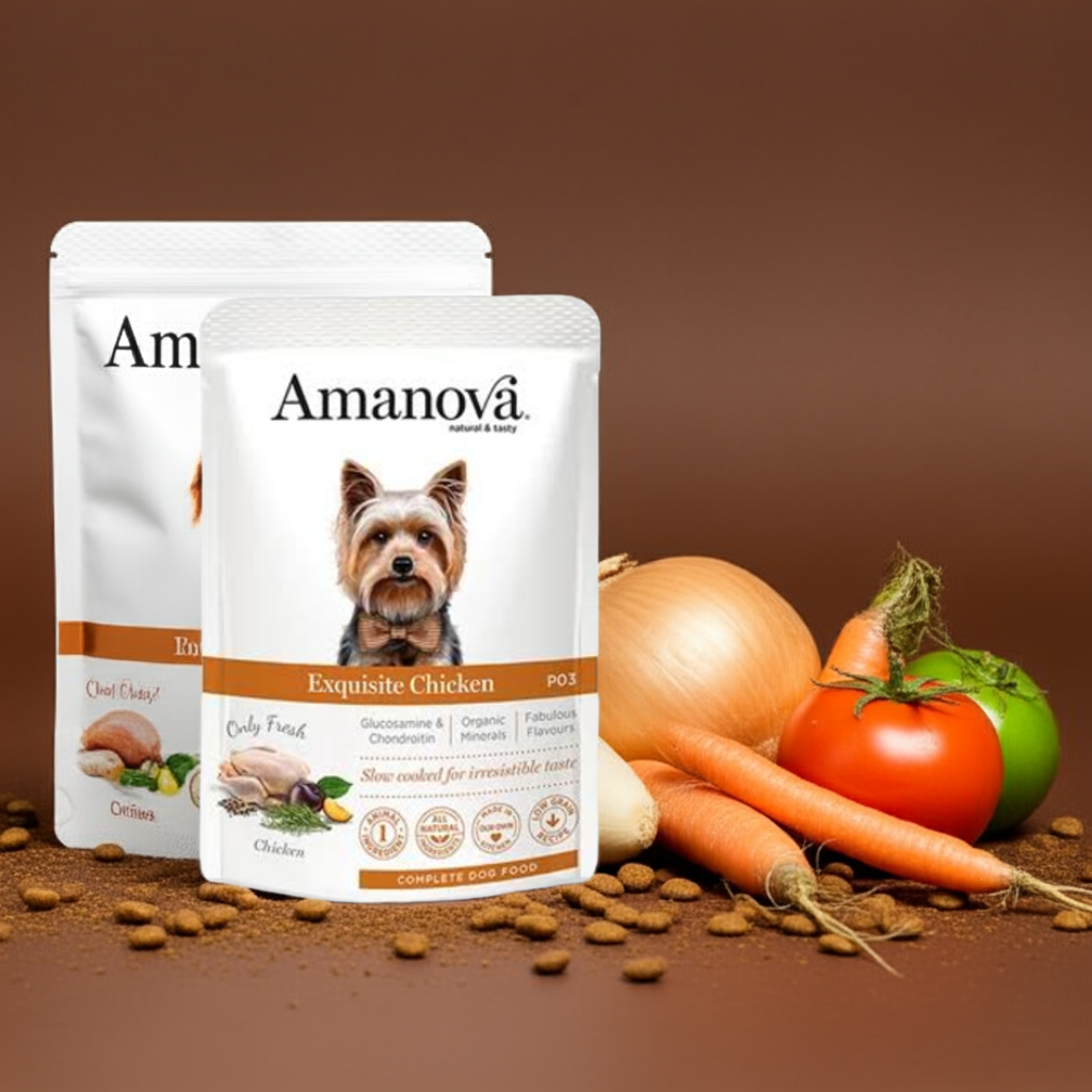 Amanova Dog GF Pouch Adult Exquisite Chicken P03 300 g – 3. kép