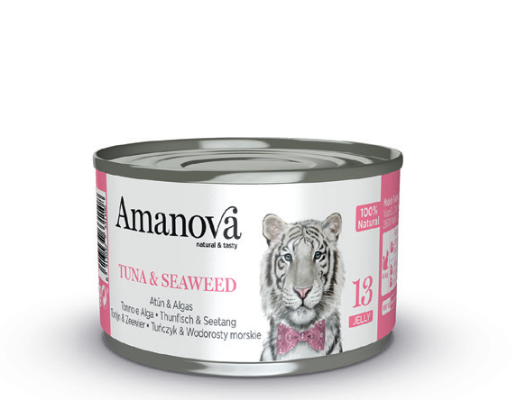 Amanova Cat P13 Canned Tuna & Seaweed Jelly 70g – 1. kép