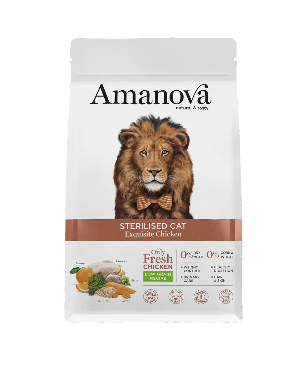 Amanova Cat LG Sterilised Exquisite Chicken & Quinoa 1,5 kg – 1. kép
