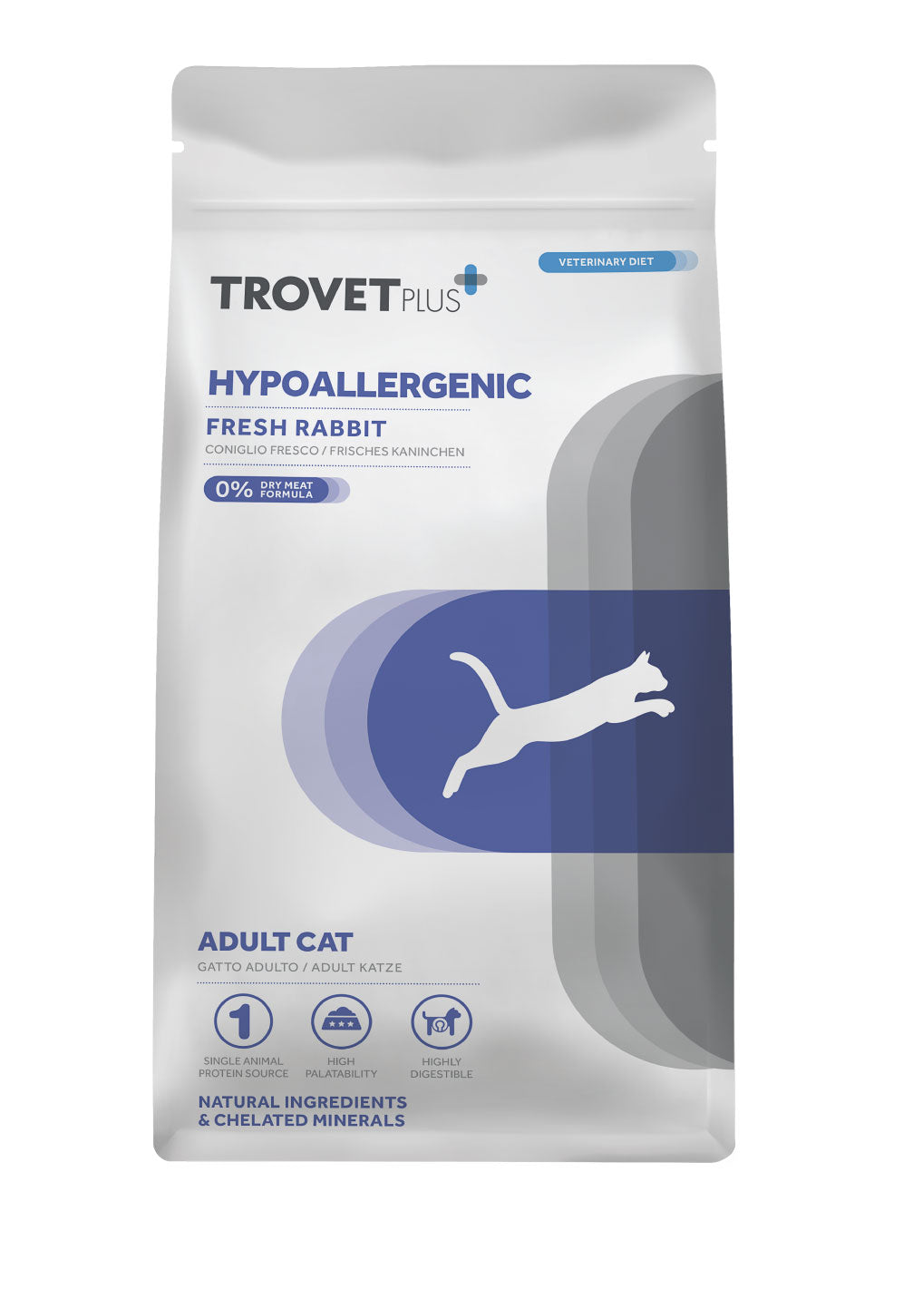 TrovetPlus Hypoallergenic CAT Adult Rabbit 5 kg – 1. kép