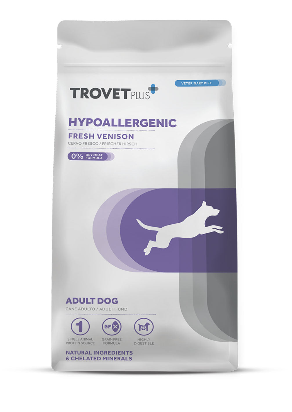 TrovetPlus Hypoallergenic Dog Adult Venison 3 kg – 1. kép