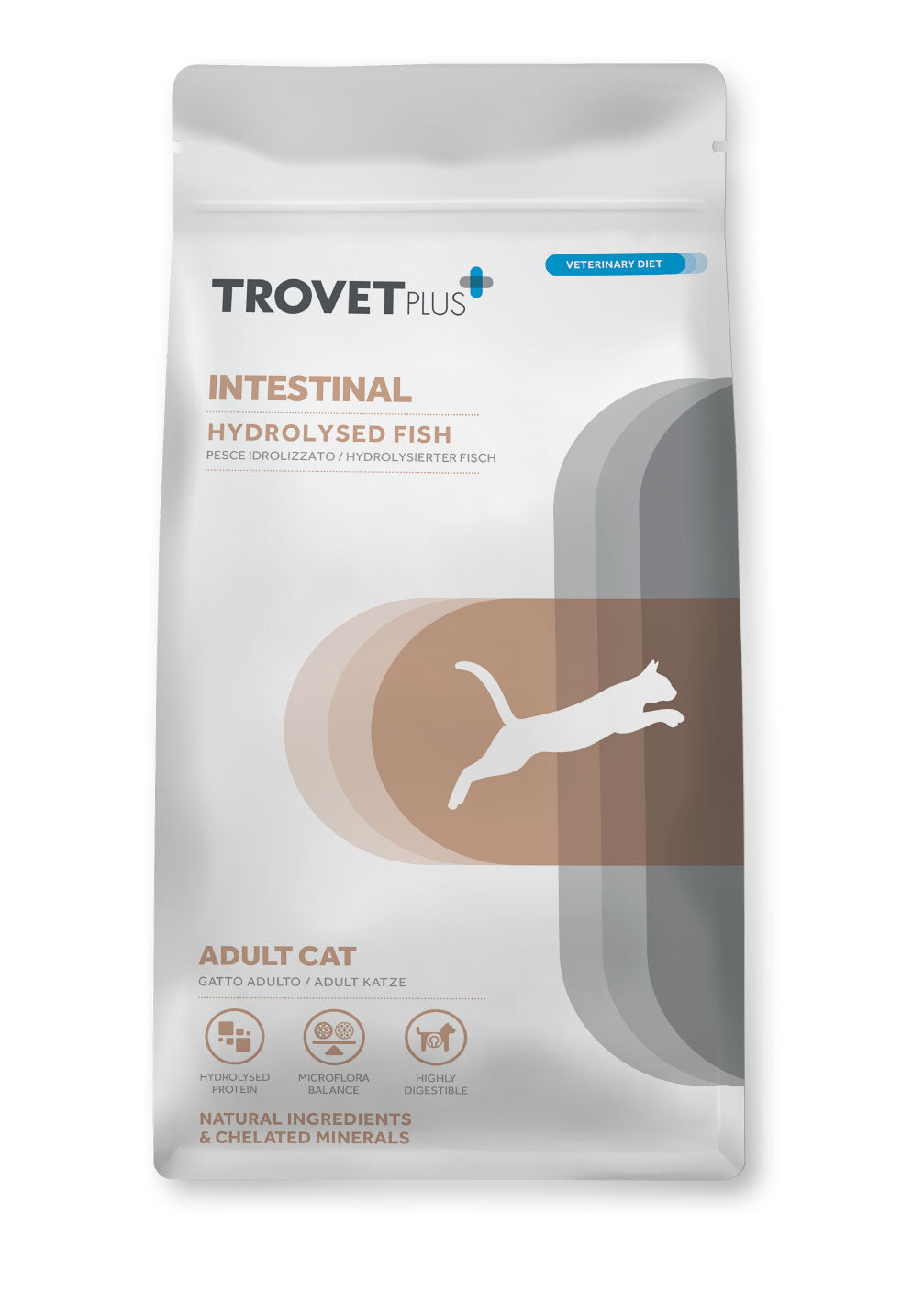 TrovetPlus Intestinal CAT Adult Hydrolised White Fish 5 kg – 1. kép