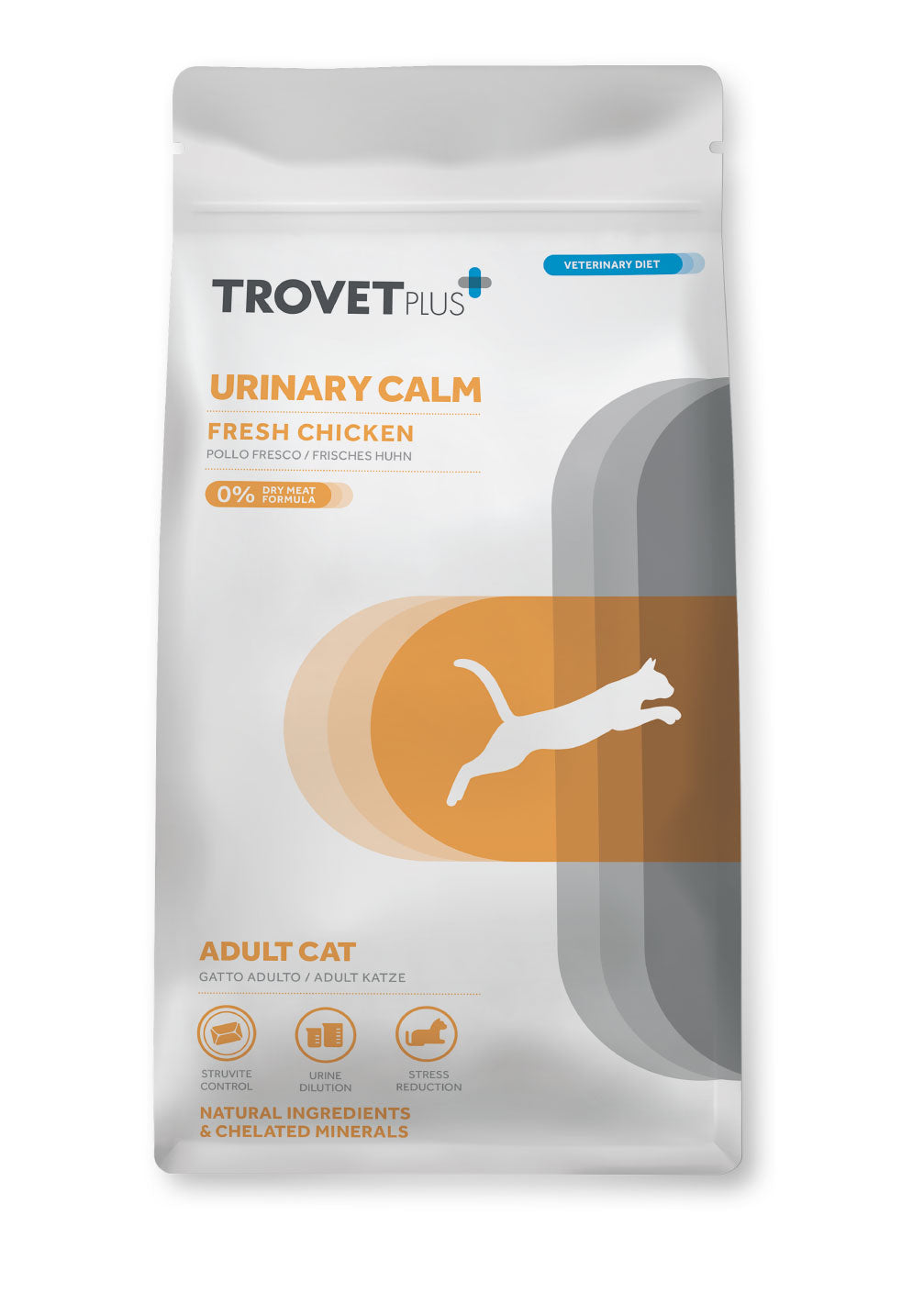 TrovetPlus Urinary Calm CAT Adult Chicken 1,2 kg – 1. kép