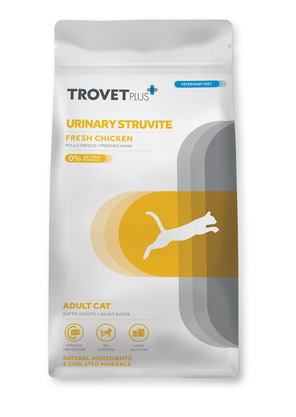 TrovetPlus Urinary Struvite CAT Adult Chicken 2,5 kg – 1. kép